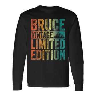 Personalized Name Bruce Vintage Limited Edition Long Sleeve T-Shirt - Monsterry