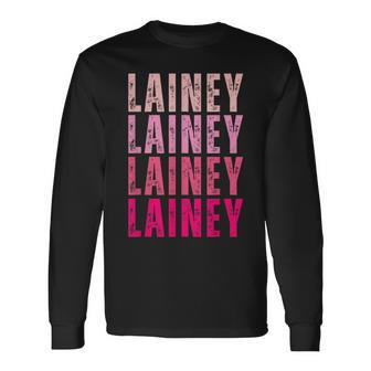 Personalized Name Lainey I Love Lainey Vintage Long Sleeve T-Shirt - Thegiftio UK