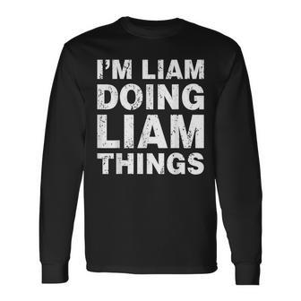 Personalized Name For Liam Name Fan Long Sleeve T-Shirt - Seseable