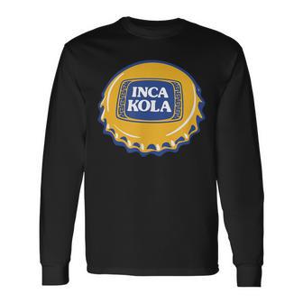 Peru Soda Bottle Inca Kola Bubble Gum Drinks Food Long Sleeve T-Shirt - Monsterry UK