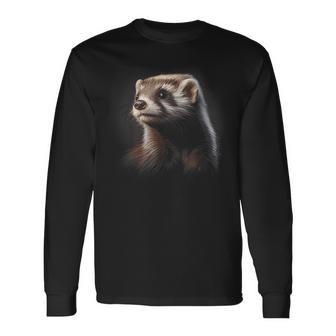 Pet Ferret Ferret Thief Long Sleeve T-Shirt - Monsterry UK