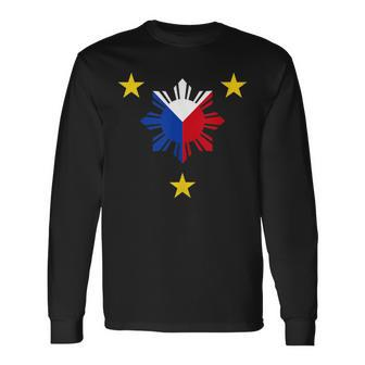 Philippine Flag Philippines Sun And Star Long Sleeve T-Shirt - Monsterry CA