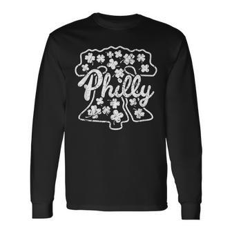 Philly Fan Irish St Patricks Liberty Bell Philadelphia Green Long Sleeve T-Shirt - Seseable