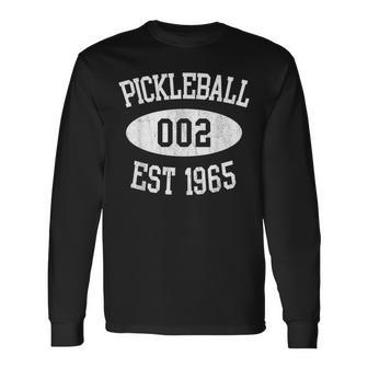 Pickleball 002 Zero Zero Two Fun 0-0-2 Est 1965 Athlete Long Sleeve T-Shirt - Monsterry UK