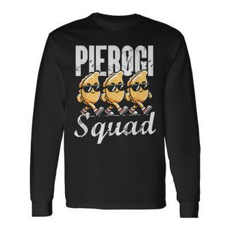 Pierogi Squad Polish American Christmas Poland Pierogi Long Sleeve T-Shirt - Seseable
