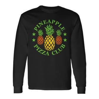 Pineapple Pizza Club Long Sleeve T-Shirt - Monsterry
