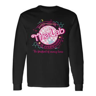 Pink Lab Week 2024 Medical Lab Science Lab Tech Team Long Sleeve T-Shirt - Seseable