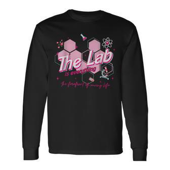 Pink Retro Lab Week 2024 Medical Lab Science Long Sleeve T-Shirt - Seseable