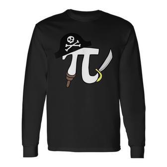 Pirate Pi Pirate Pi Math Pi Pun Long Sleeve T-Shirt - Monsterry AU