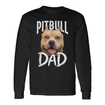 Pitbull Papa I Amante De Los Perros I Pittie Dog I Pitbull Camiseta de manga larga - Regaloses