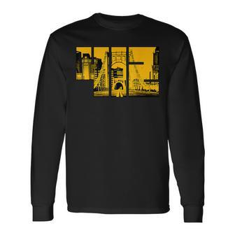 Pittsburgh 412 Sl City Skyline Pennsylvania Home Pride Long Sleeve T-Shirt - Monsterry DE