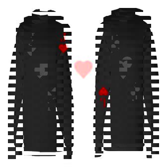 Playing Card Jack Of Hearts Costume Carnival Card Player Long Sleeve T-Shirt - Thegiftio UK