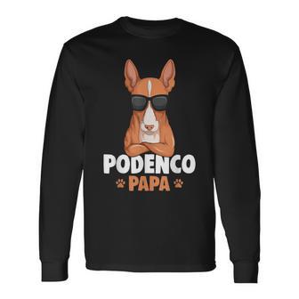 Podenco Dog Papa Podenco Ibicenco Langarmshirts - Geschenkecke