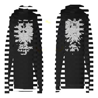 Poland Coat Of Arms Eagle Polaco Bird Camiseta de manga larga - Regaloses