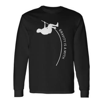 Pole Vault Track And Field Jumper Vaulting Long Sleeve T-Shirt - Monsterry DE