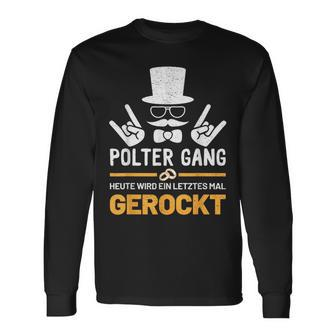 Polter Gang Jga Stag Party Groom S Langarmshirts - Seseable