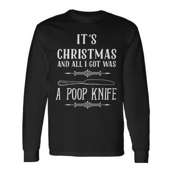 Poop Knife Life Long Sleeve T-Shirt - Monsterry AU