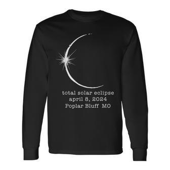 Poplar Bluff Mo Solar Total Eclipse April 2024 Missouri Long Sleeve T-Shirt - Seseable
