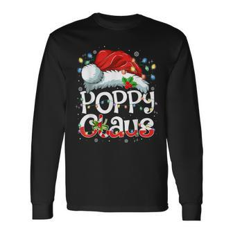 Poppy Claus Xmas Santa Matching Family Christmas Pajamas Long Sleeve T-Shirt - Seseable