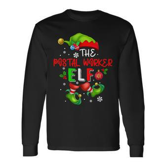 The Postal Worker Elf Christmas Elf Costume Lover Family Long Sleeve T-Shirt - Thegiftio UK