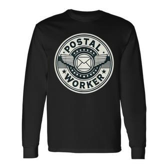 Postal Worker Post Office Delivery Mailman Long Sleeve T-Shirt - Thegiftio UK
