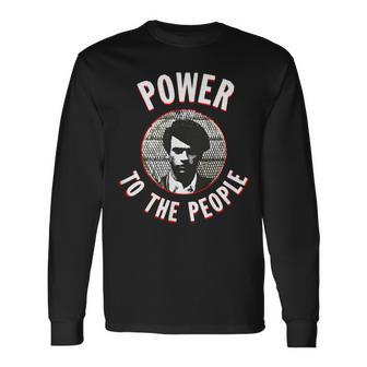 Power To The People Black History Icon Long Sleeve T-Shirt - Monsterry CA