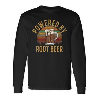 Powered By Root Beer Root Beer Long Sleeve T-Shirt - Monsterry