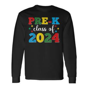 Pre-K Graduate Class Of 2024 Preschool Graduation Summer Long Sleeve T-Shirt | Mazezy UK