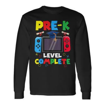 Pre-K Level Complete Gamer Class Of 2024 Prek Graduation Long Sleeve T-Shirt | Mazezy