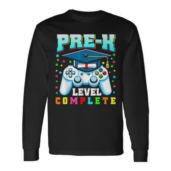 Prek Level Complete Pre K Last Day Of School Gamers Long Sleeve T-Shirt - Monsterry AU