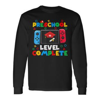 Preschool Level Complete Class Of 2024 Gamer Prek Graduation Long Sleeve T-Shirt - Seseable