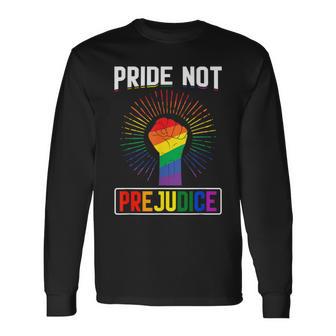 Pride Not Prejudice I Lgbt Long Sleeve T-Shirt - Monsterry UK