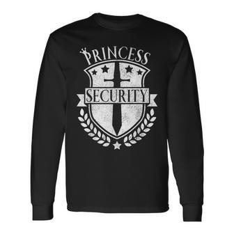 Princess Security Outfit Bday Princess Security Costume Long Sleeve T-Shirt - Seseable