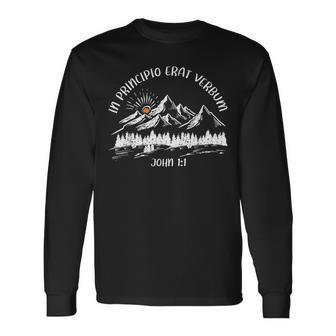 In Principio Erat Verbum John 1 1 Long Sleeve T-Shirt - Seseable
