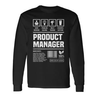 Product Manager Idea Long Sleeve T-Shirt - Monsterry