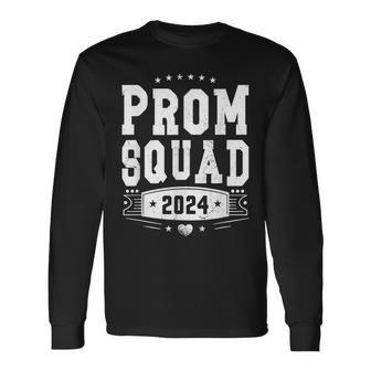 Prom Squad 2024 Graduate Prom Class Of 2024 Long Sleeve T-Shirt - Monsterry UK
