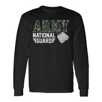 Proud Army National Guard Military Family Veteran Army Long Sleeve T-Shirt - Seseable