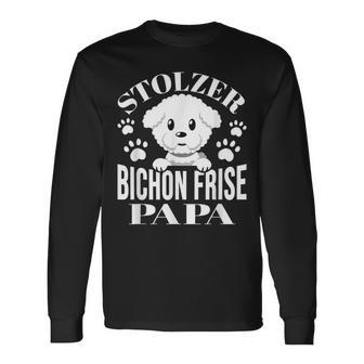 Proud Bichon Frise Papa Bichon Frise Langarmshirts - Geschenkecke