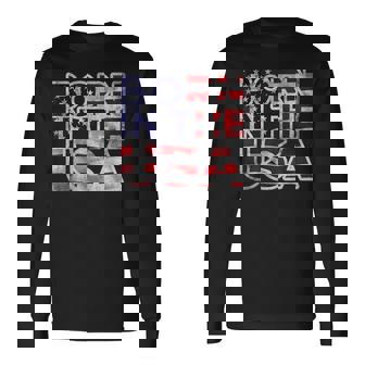 Proud Born In The Usa Novelty Graphic & Cool s Long Sleeve T-Shirt - Thegiftio