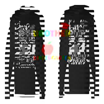 Proud Brother Class Of 2024 Kindergarten Graduate Graduation Long Sleeve T-Shirt | Mazezy