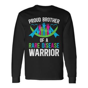 Proud Brother Of Rare Disease Warrior Rare Disease Awareness Long Sleeve T-Shirt - Monsterry