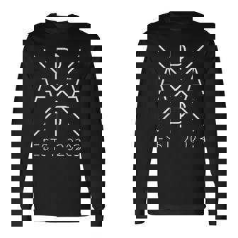 Proud Dad 2023 Día Del Padre Ascendido A Papa Est 2023 Camiseta de manga larga - Regaloses