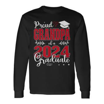 Proud Grandpa Of A Class Of 2024 Graduate For Graduation Long Sleeve T-Shirt | Mazezy