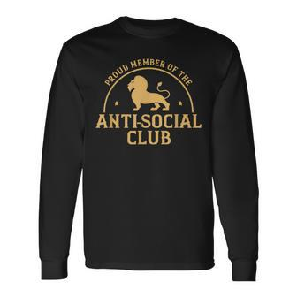 Proud Member Anti Social Club Introvert Long Sleeve T-Shirt - Monsterry AU