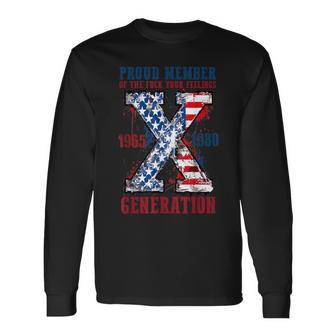 Proud Member Of The Fuck Your Feelings Generation X Long Sleeve T-Shirt - Monsterry CA