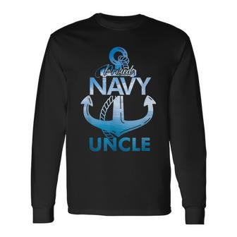Proud Navy Uncle Lover Veterans Day Long Sleeve T-Shirt - Monsterry DE