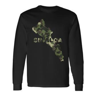 Proud Of My Roots Sinaloa Mexico Map Mexican Long Sleeve T-Shirt - Monsterry UK