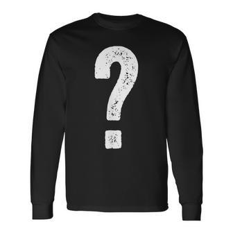 Question Mark Couple Guess Who Costume Long Sleeve T-Shirt - Thegiftio UK