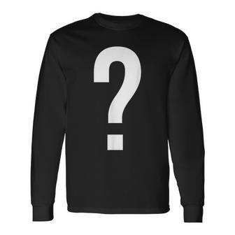 Question Mark Symbol Punctuation Mark Langarmshirts - Geschenkecke