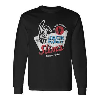 Rabbit Jack Slim's Pulp Milkshake Restaurant Retro Vintage Long Sleeve T-Shirt - Monsterry